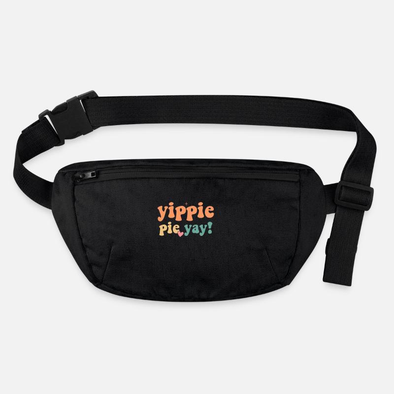 Retro Yippie Pie Yay - Dinde Rétro Thanksgiving Sac banane recyclé Stanley/Stella