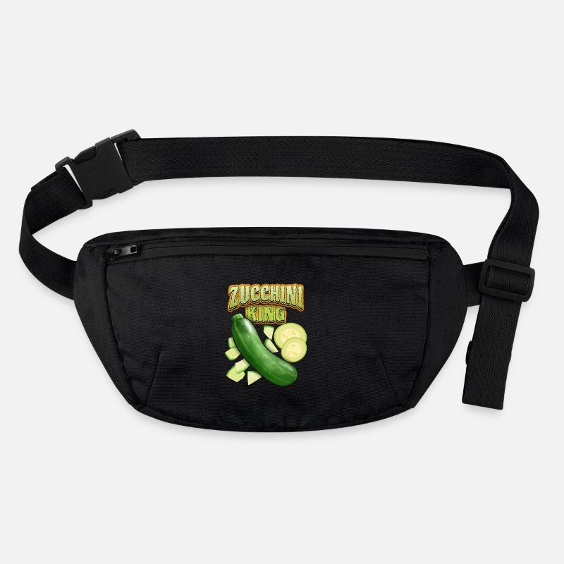Zucchini King, Funny Vegetable Saying Stanley/Stella recycled Hip Bag 