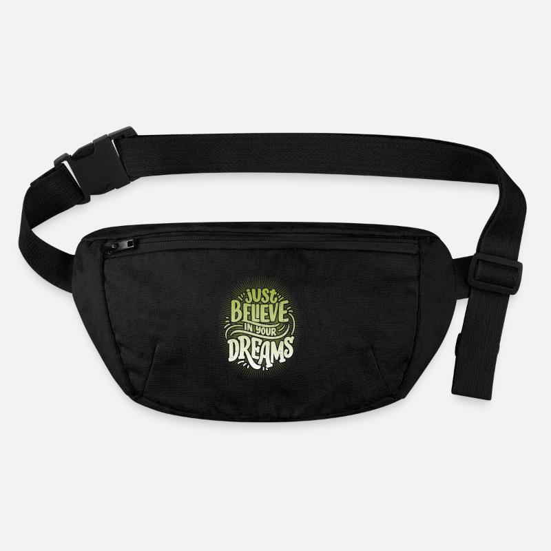 Citation de motivation Croyez-en-votre-rêves Sac banane recyclé Stanley/Stella