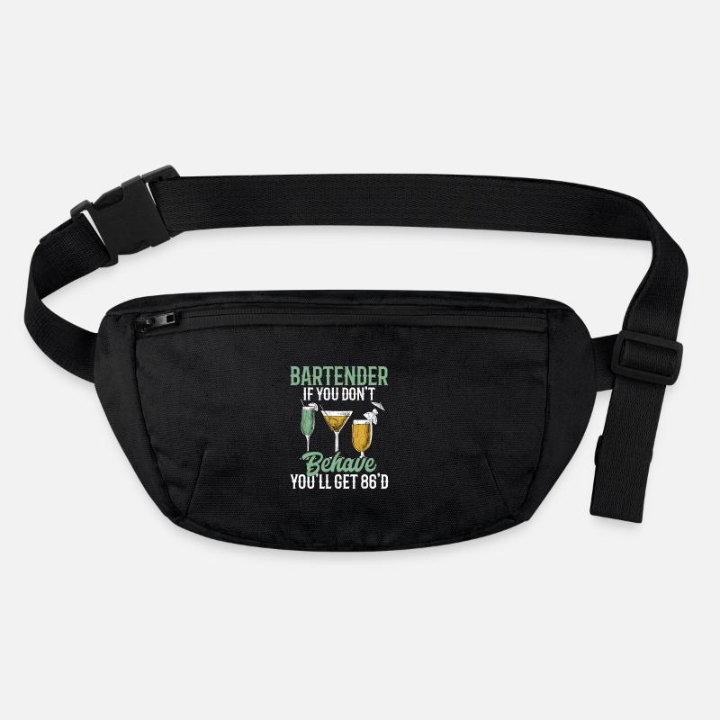 Bartender If You Don't Behave You'll Get 86'd Mixo Stanley/Stella recycelte Gürteltasche