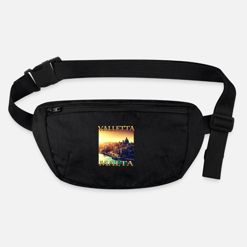 Sunset in Valletta: City Harbour in Stanley/Stella recycled Hip Bag 