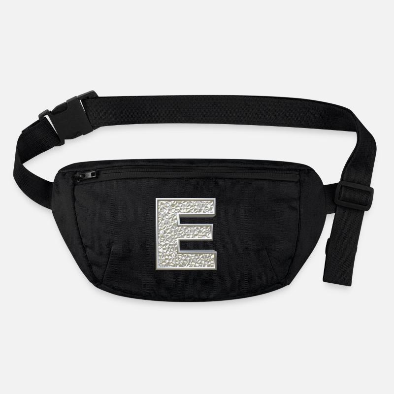 E, letter, letter E, initial, initial E, monogram, Stanley/Stella recycelte Gürteltasche