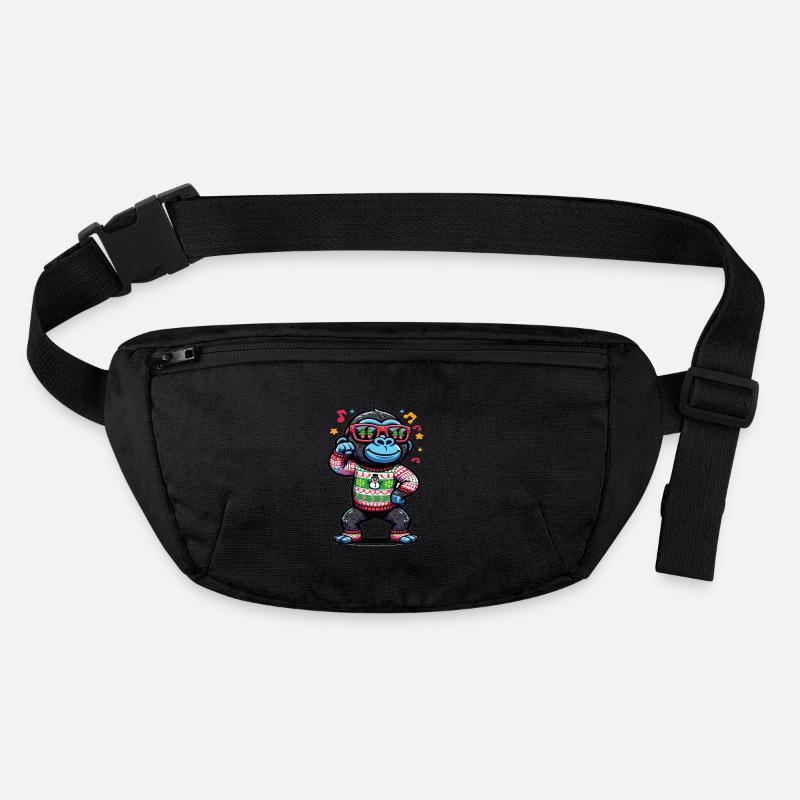Gorilla with sunglasses Stanley/Stella recycled Hip Bag 