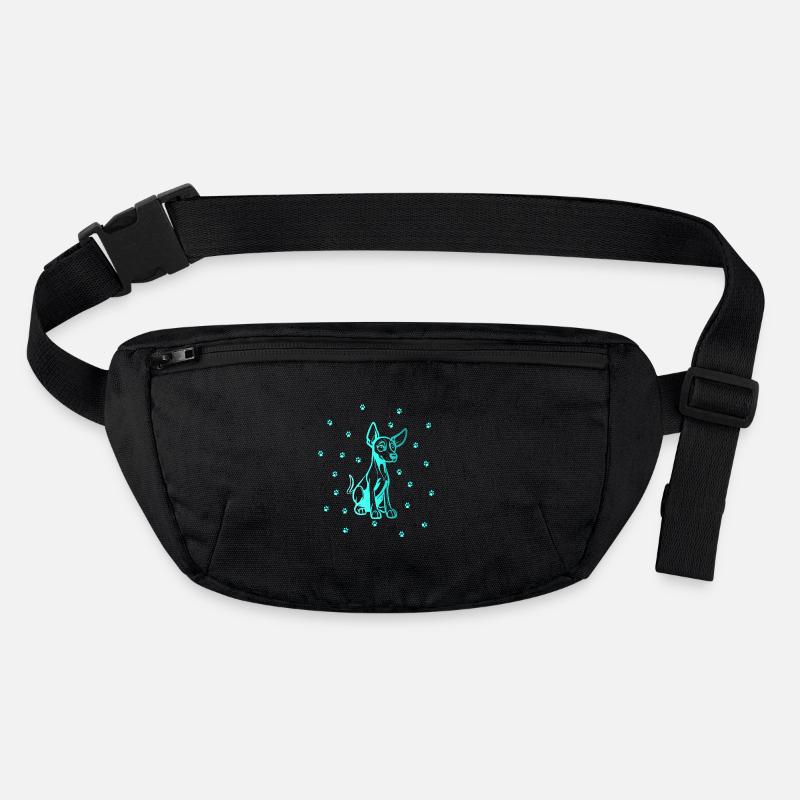 Doberman Pinscher with small paws Stanley/Stella recycled Hip Bag 