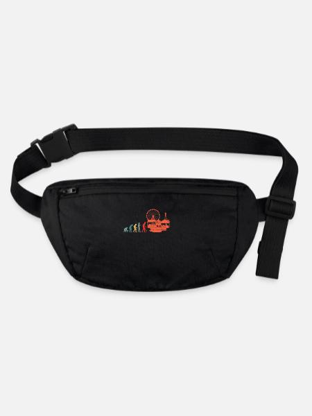 Evolution Amusement Park Fairground - Stanley/Stella recycled Hip Bag  - black - Front