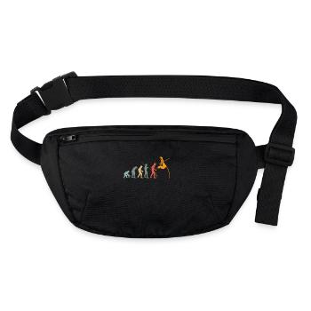 Stabhochspringer Leichtathleten Evolution - Stanley/Stella recycelte Gürteltasche - Schwarz - Vorne