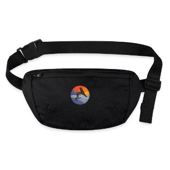 Wingfoil Surfer Wingfoiling Hydrofoil Kitefoil - Stanley/Stella recycled Hip Bag  - black - Front