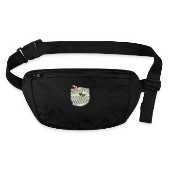 Kitesurf Kiteboard Kitesurfing Vintage Kitesurfer - Sac banane recyclé Stanley/Stella - noir - Devant