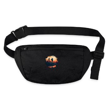 Photographe de paysage, Appareil photo, Photographe de nature - Sac banane recyclé Stanley/Stella - noir - Devant