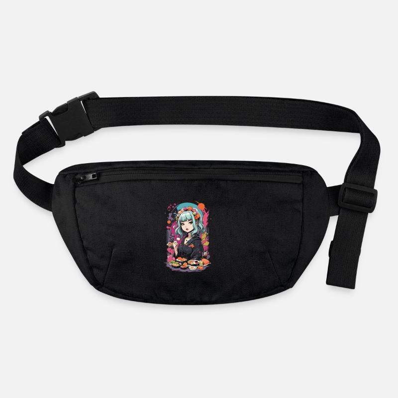 Anime Sushi e-Girl Goth Pastel Style Design Stanley/Stella recycled Hip Bag 