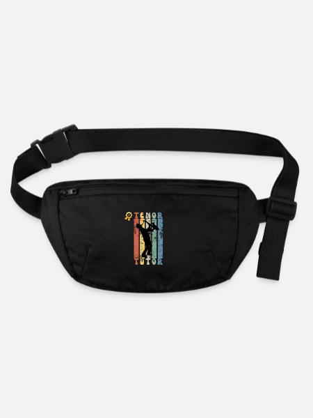 Number One Tenor Saxophone Tutor - Stanley/Stella recycled Hip Bag  - black - Front