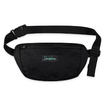 Dachdecker Abschluss-Geschenk Handwerker - Stanley/Stella recycelte Gürteltasche - Schwarz - Vorne