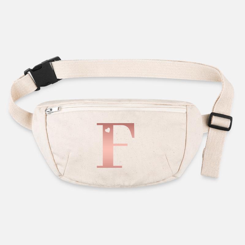 Buchstabe F Roségold Stanley/Stella recycelte Gürteltasche