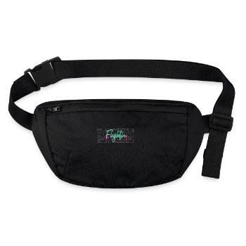 Flugzeug-Lotse Abschluss-Geschenk Fluglotsin - Stanley/Stella recycelte Gürteltasche - Schwarz - Vorne