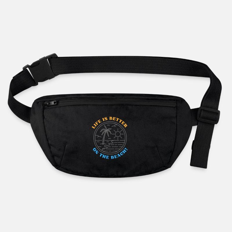Life is better on the beach Stanley/Stella recycled Hip Bag 