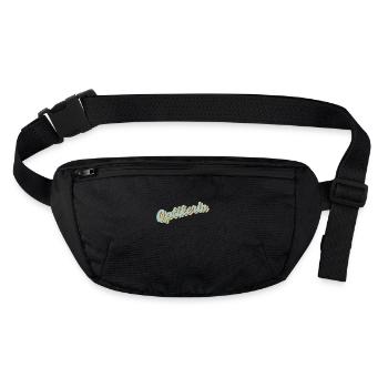 Optiker Abschluss-Geschenk Optikerin - Stanley/Stella recycelte Gürteltasche - Schwarz - Vorne