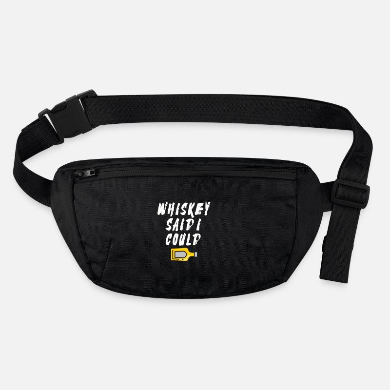lustige Ausrede - Stanley/Stella recycelte Gürteltasche - Schwarz