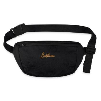 Schiffbauer Abschluss-Geschenk Bootsbauerin - Stanley/Stella recycelte Gürteltasche - Schwarz - Vorne