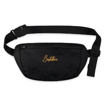 Friedhof Abschluss-Geschenk Bestatterin - Stanley/Stella recycelte Gürteltasche - Schwarz - Vorne