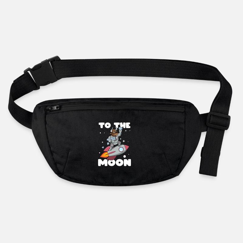 To the Moon - Design for Traders, Business Administration and Shareholders Stanley/Stella recycled Hip Bag 