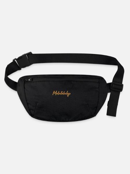 Drucker Abschluss-Geschenk Medientechnologin - Stanley/Stella recycelte Gürteltasche - Schwarz - Vorne
