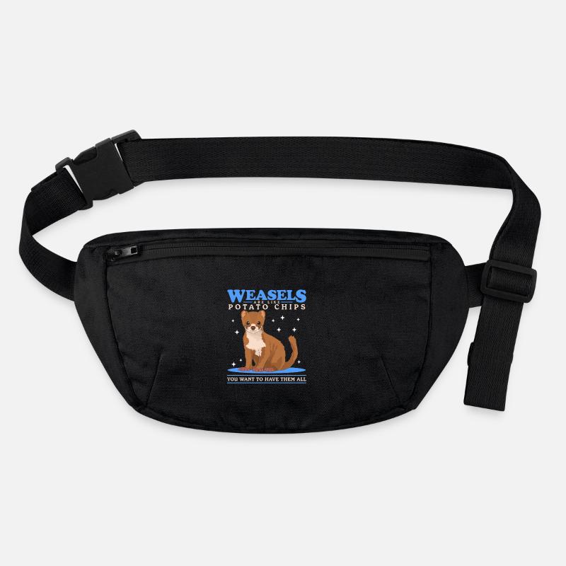 Wiesel Kleinwiesel süßer Zwergwiesel Geschenk Stanley/Stella recycelte Gürteltasche