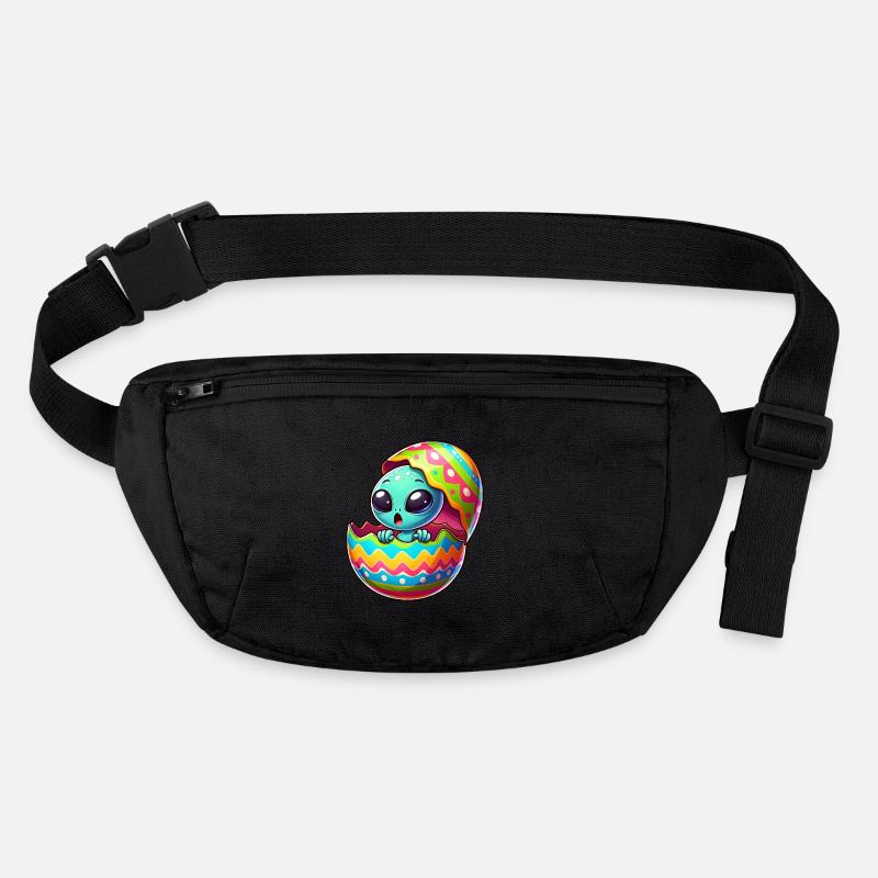 Buntes Alien-Osterei Schlüpf-Design Stanley/Stella recycelte Gürteltasche