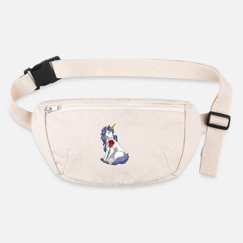Licorne Rose Fleurs Sac banane recyclé Stanley/Stella