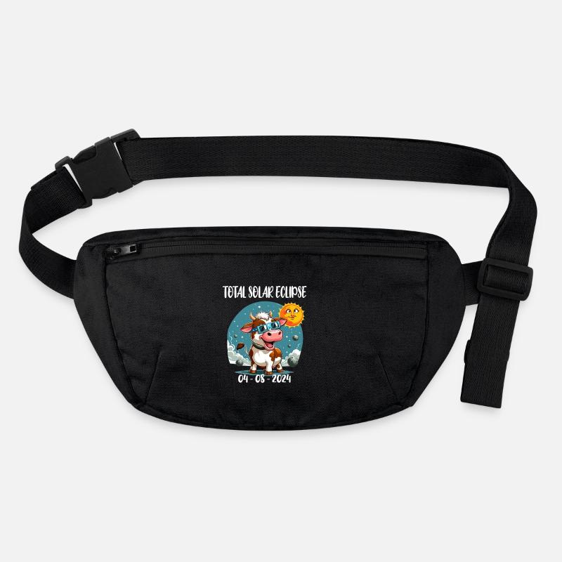 Solar Eclipse April Cow Sun Moon America Child Stanley/Stella recycled Hip Bag 