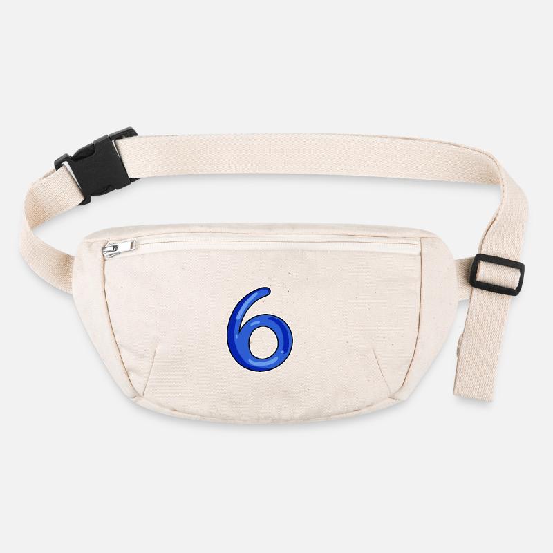 Numéro 6 Numéro Bleu Foncé Sac banane recyclé Stanley/Stella