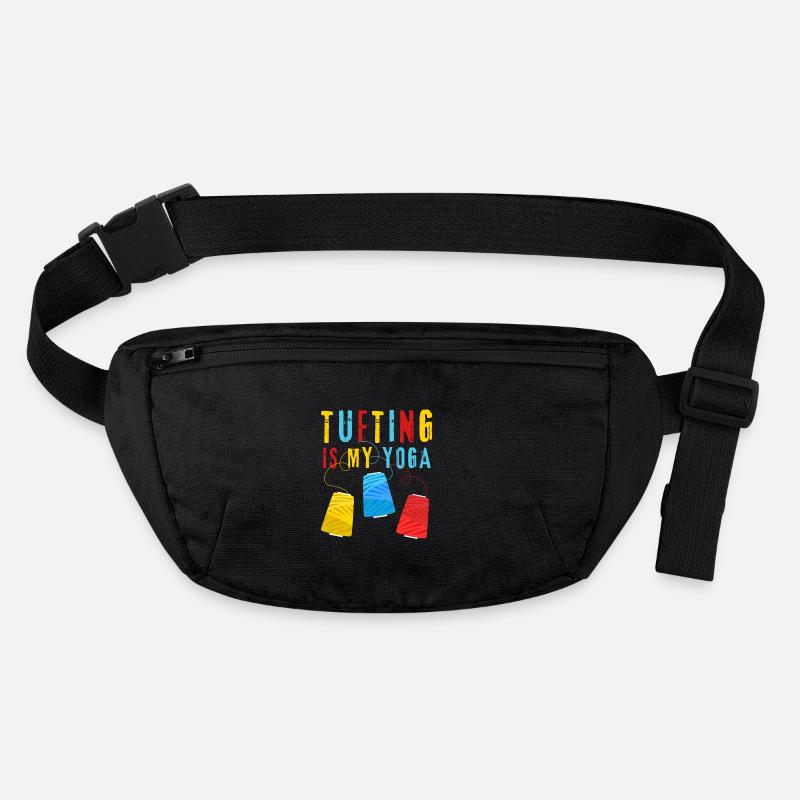 Tufting ist my Yoga - Teppich tuften - Tufter Stanley/Stella recycelte Gürteltasche