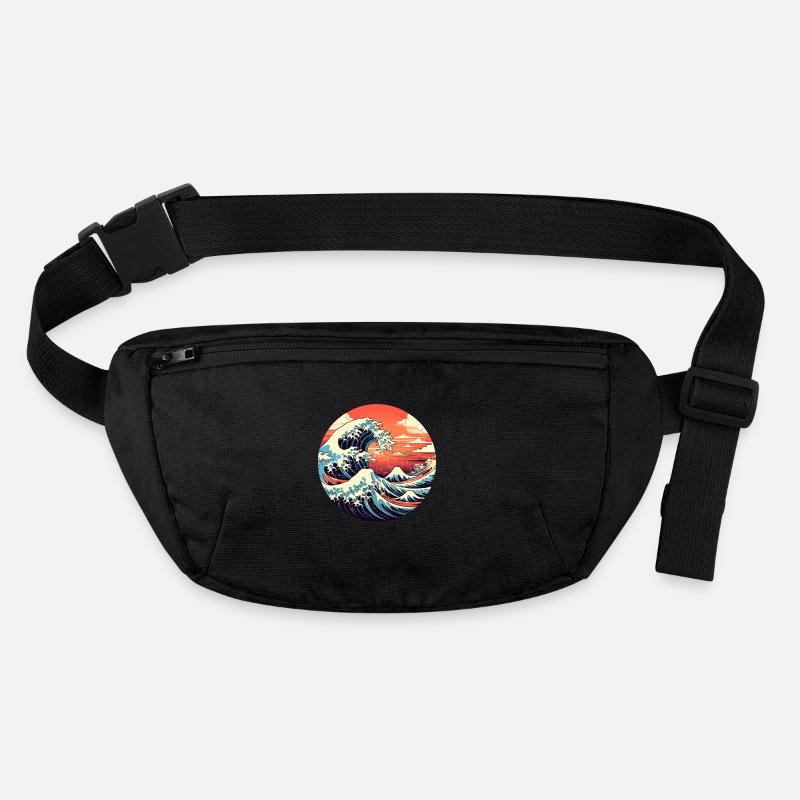 Große Welle The Great Wave Kanagawa Stanley/Stella recycelte Gürteltasche