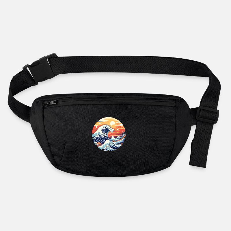 Große Welle The Great Wave Kanagawa Stanley/Stella recycelte Gürteltasche