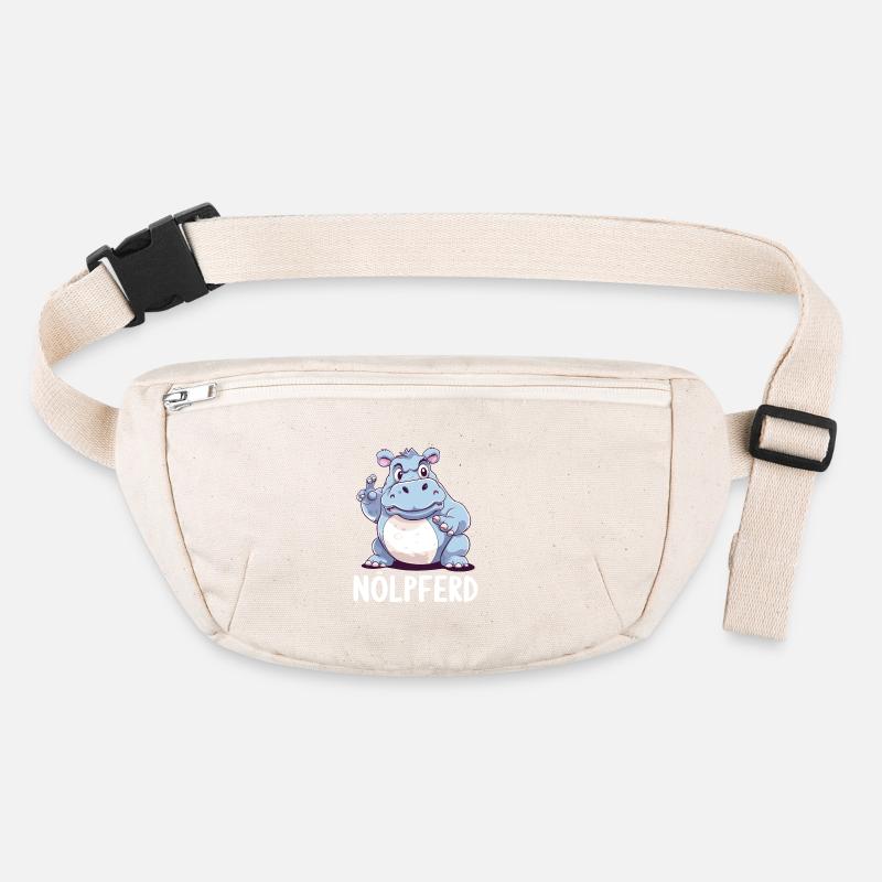 Nilpferd Hippo meckern Meckerer Nölpferd Stanley/Stella recycelte Gürteltasche