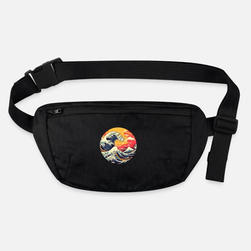 Große Welle The Great Wave Kanagawa Stanley/Stella recycelte Gürteltasche