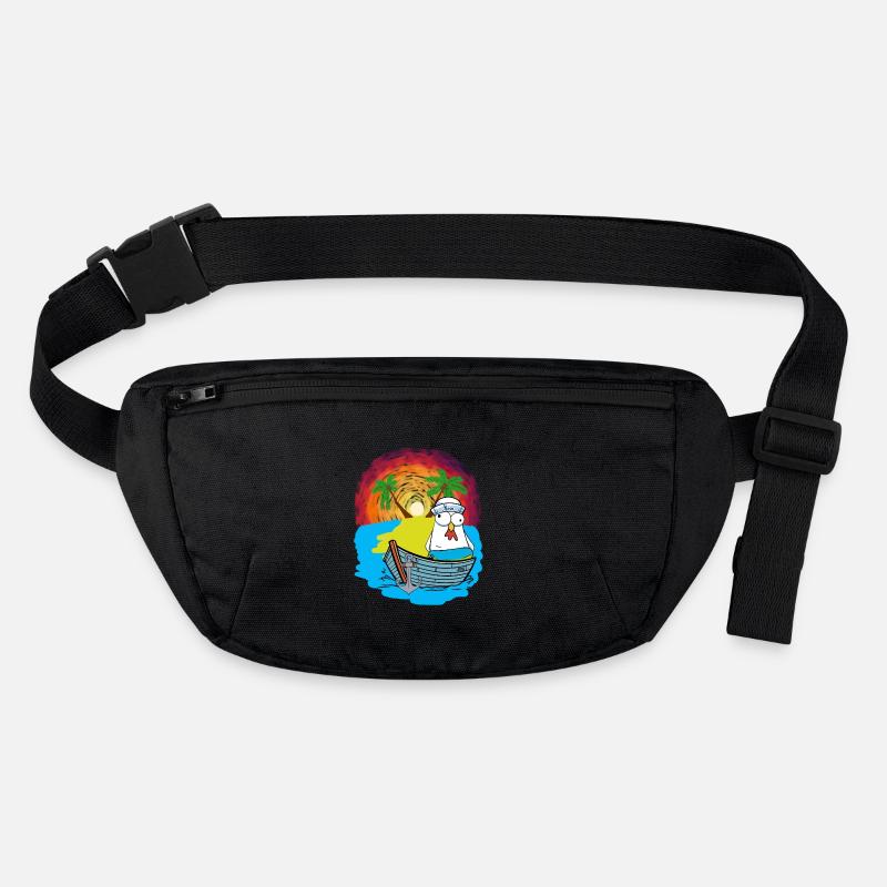 Chickens Sailors Boat Beach Swimming Ring Ahoy Stanley/Stella recycled Hip Bag 