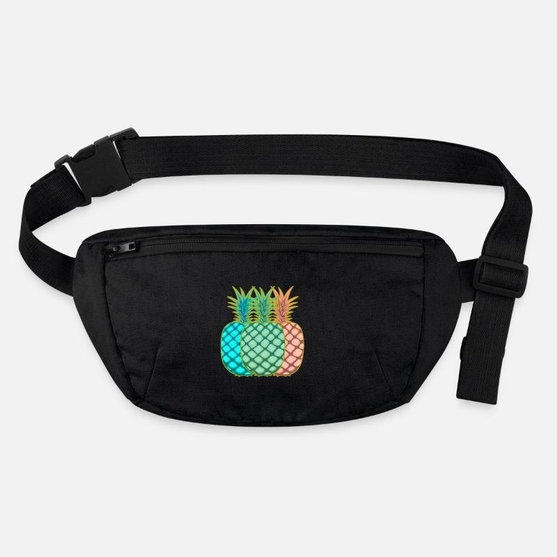 Ananas Vintage Obst Früchte Stanley/Stella recycelte Gürteltasche