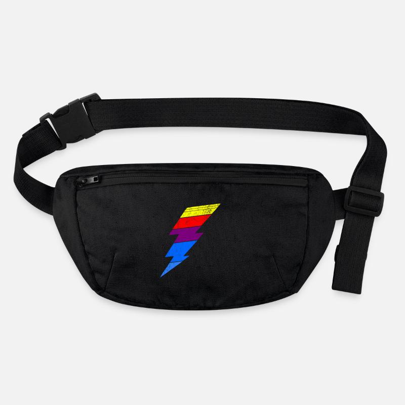 Colorful lightning effect on clothes Stanley/Stella recycled Hip Bag 