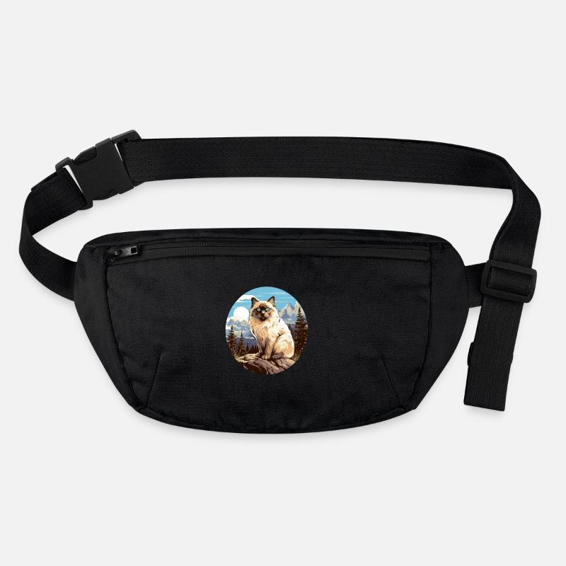 Birman Cat Birma Katze Stanley/Stella recycelte Gürteltasche