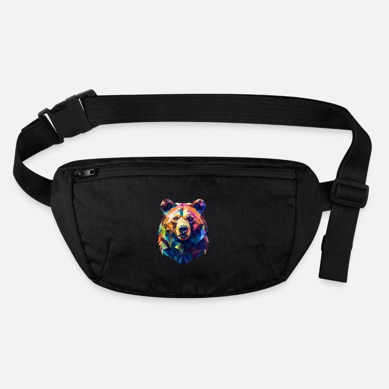 Bär Grizzlybär Polygon Stanley/Stella recycelte Gürteltasche