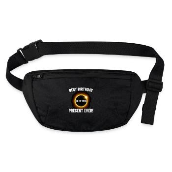 Éclipse solaire - Explorez l’obscurité - Sac banane recyclé Stanley/Stella - noir - Devant