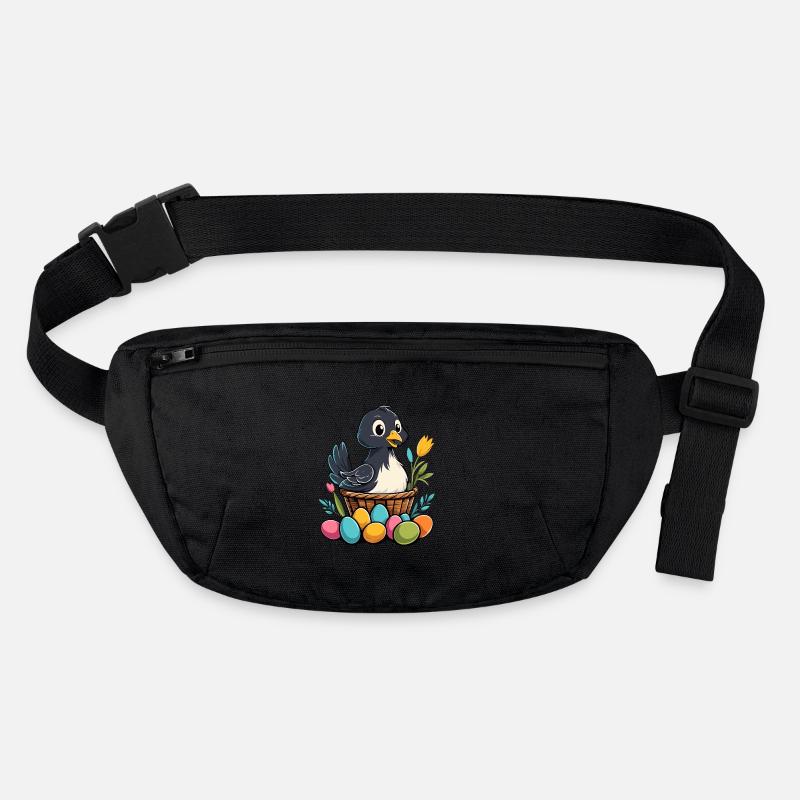Poulet de Pâques Coloré Mignon Drôle D’oeufs De Pâques Nid Sac banane recyclé Stanley/Stella