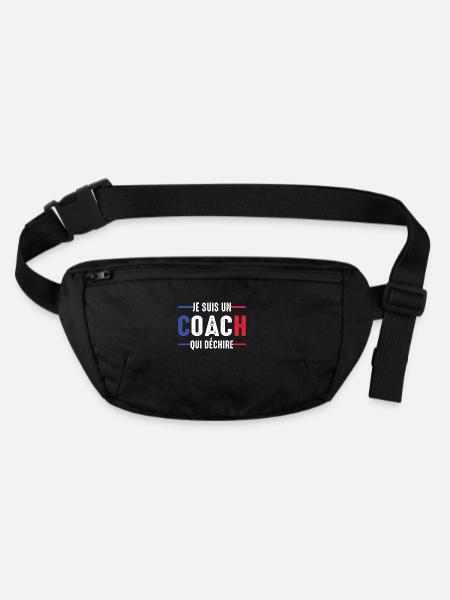 Je suis un coach qui déchire entraineur coach - Sac banane recyclé Stanley/Stella - noir - Devant