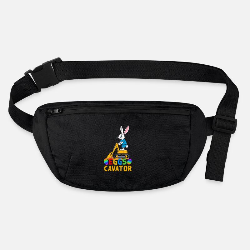 Funny Easter Saying Easter Bunny Excavator Driver Stanley/Stella recycled Hip Bag 