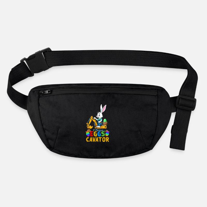 Funny Easter Saying Easter Bunny Excavator Driver Stanley/Stella recycled Hip Bag 