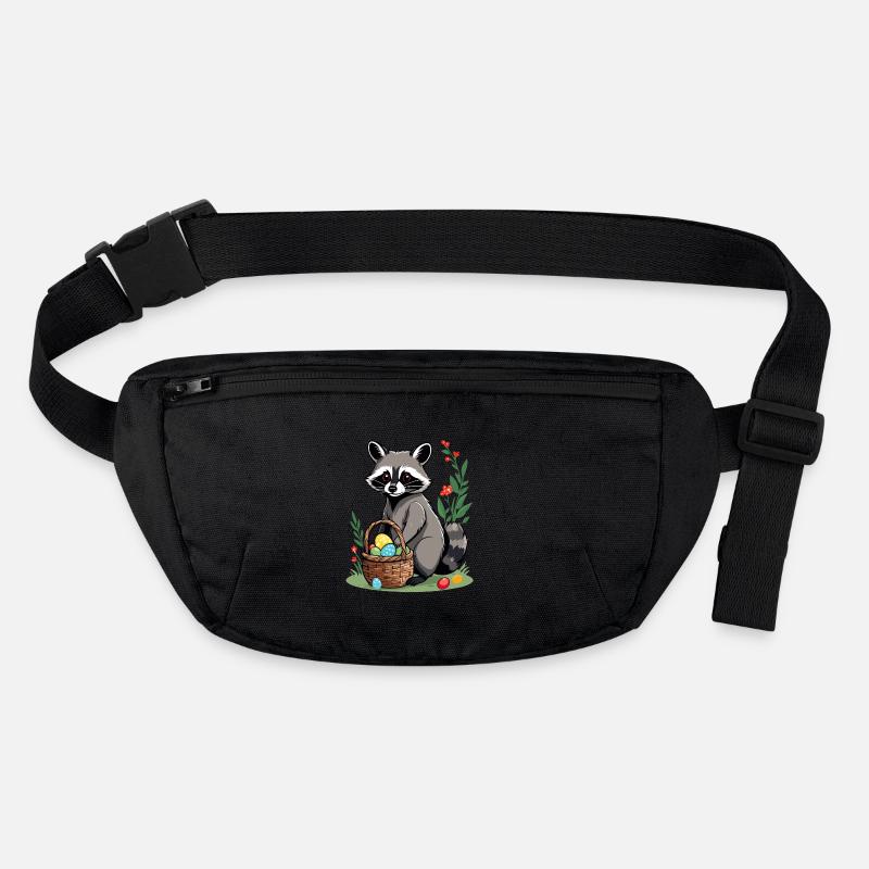 Funny Raccoon Costume Cute Easter Eggs Stanley/Stella recycled Hip Bag 