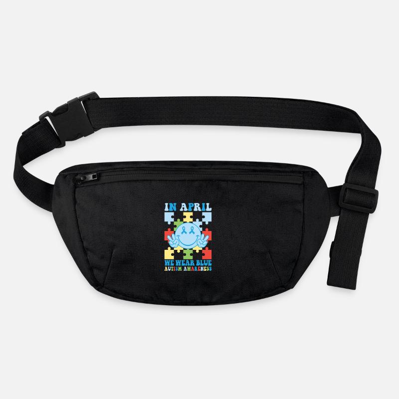 Autism Awareness in April We Wear Blue Stanley/Stella recycled Hip Bag 