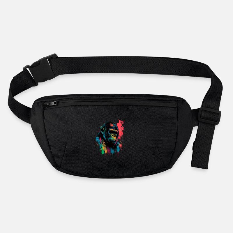 Gorille coloré Splash Art Expression Sac banane recyclé Stanley/Stella