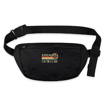 Je Peux Pas J'ai Tir à l'arc archer l'archerie fan - Sac banane recyclé Stanley/Stella - noir - Devant