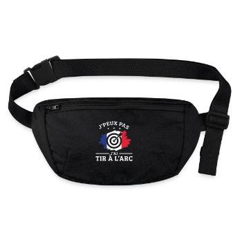 Je Peux Pas J'ai Tir à l'arc archer l'archerie fan - Sac banane recyclé Stanley/Stella - noir - Devant